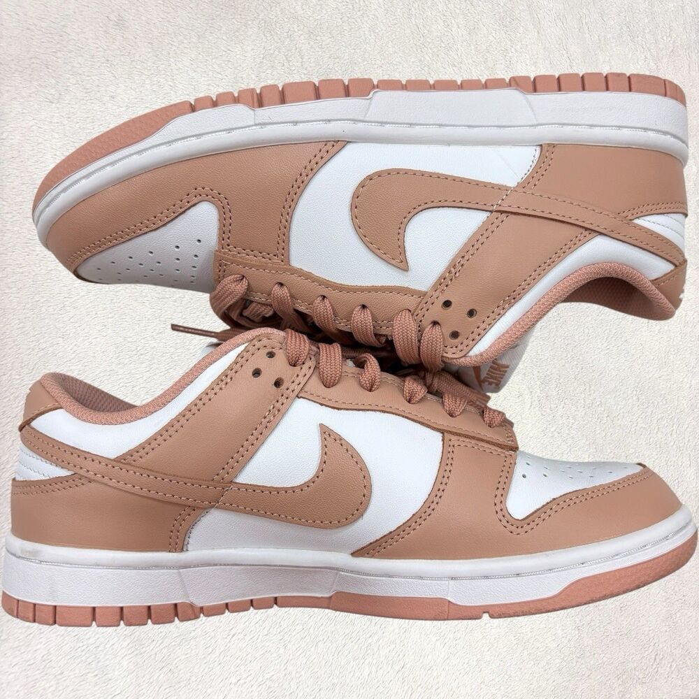 New with Box Nike Dunk Low Top Rose Whisper Womens 8 UK 5.5 Pink DD1503-118 - Picture 2 of 6